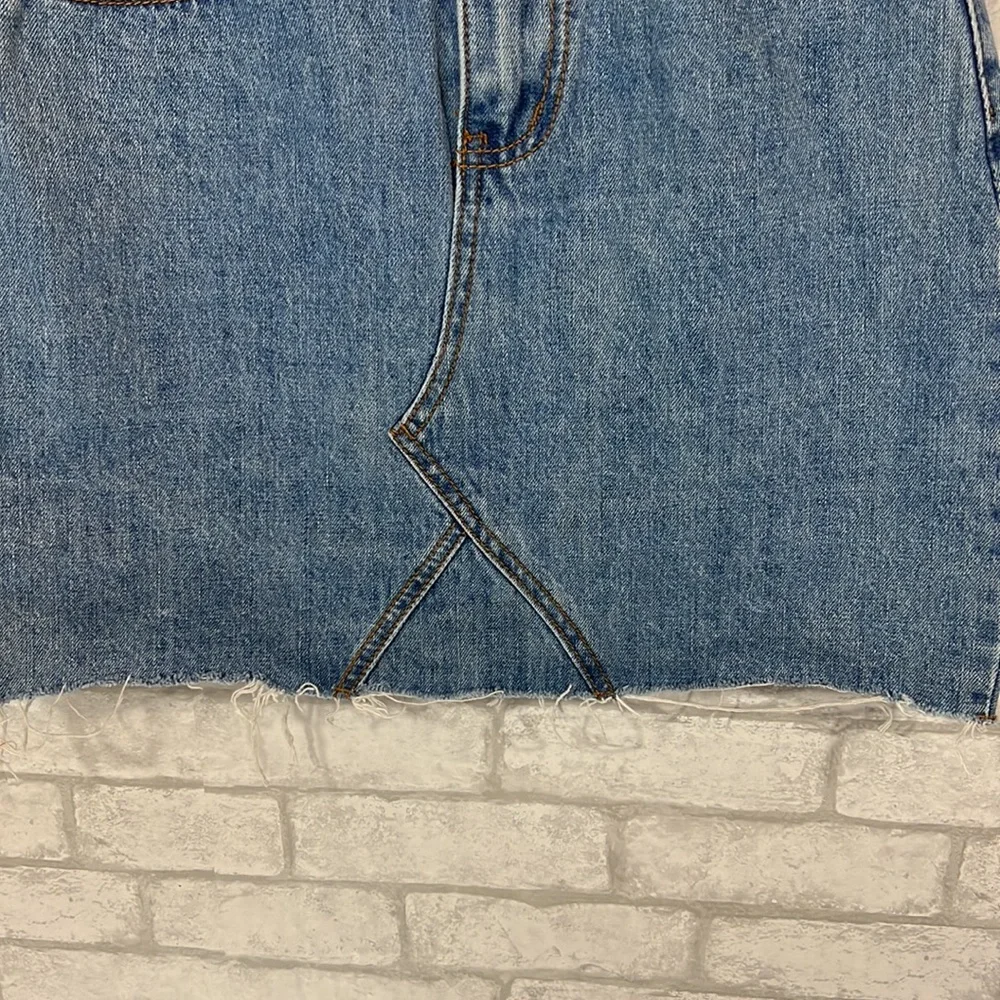 Joeoy denim raw hem skirt size small